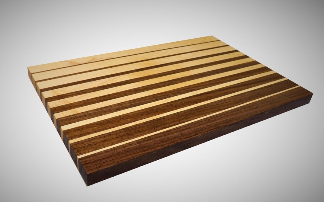 Cherry Thick Lines Thin Cutting Board