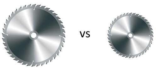 can you use a smaller blade on a table saw?