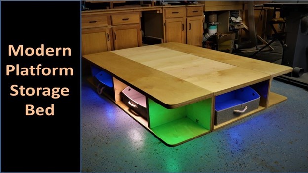 Build a DIY Platform Storage Bed