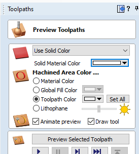 previewing the toolpaths
