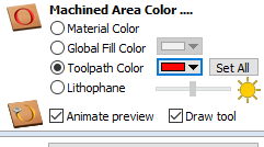 assigning colors to toolpaths